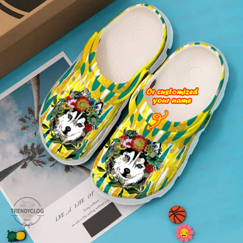 Dog Husky Mom Clog Clogs Shoes