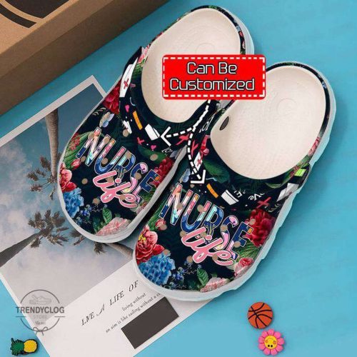 Nurse Clogs Nurse Floral Life Clogs Clog Shoes Gift for Men and Women
