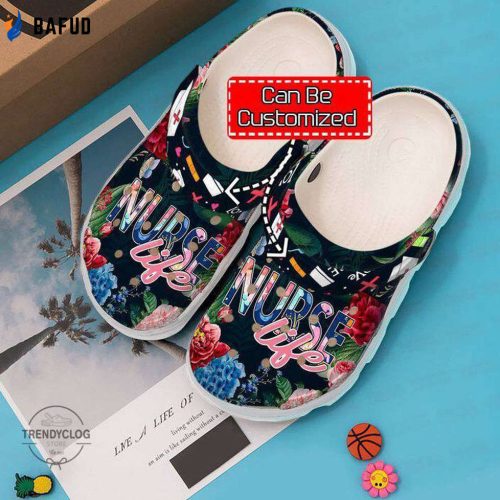 Nurse Clogs Nurse Floral Life Clogs Clog Shoes Gift for Men and Women