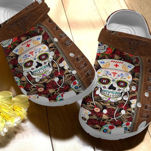 Nurse skulls Clogs Classic Clogs