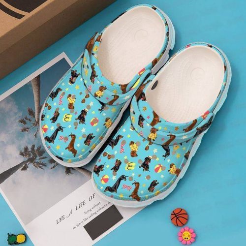 Dachshund Doxies On Vacation Classic Clogs Clogs Shoes