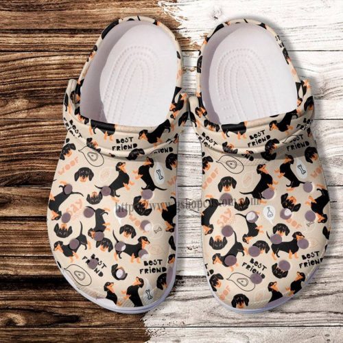 Dachshund Dog Best Friend Clogs Shoes Gift Men Women – Dachshund Dog Pattern Shoes Clogs Clogs