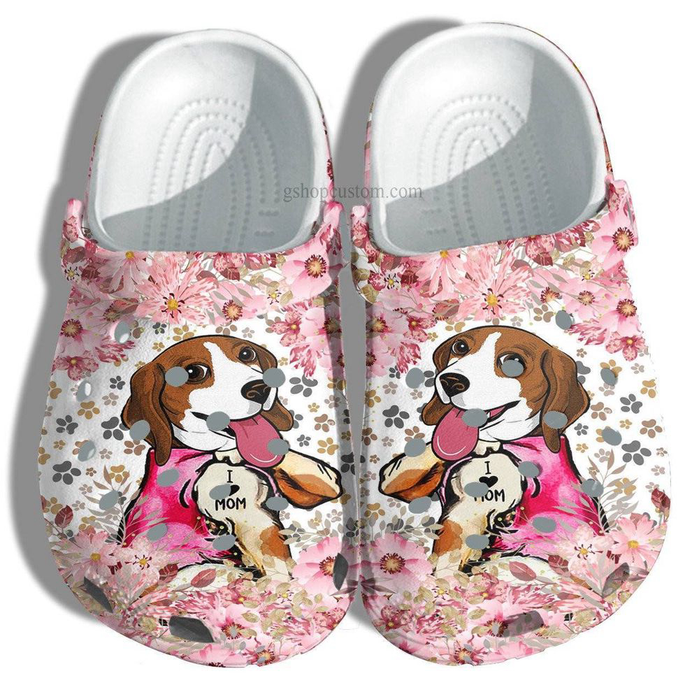 Beagle Dog Tattoo Love Mom Crocs Shoes – Beagle Dogmom Crocs Shoes Croc Clogs