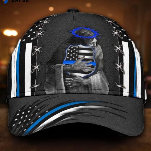 Viking Personalized Name All Over Print Classic Cap Back The Blue Jesus Classic Cap All Over Print