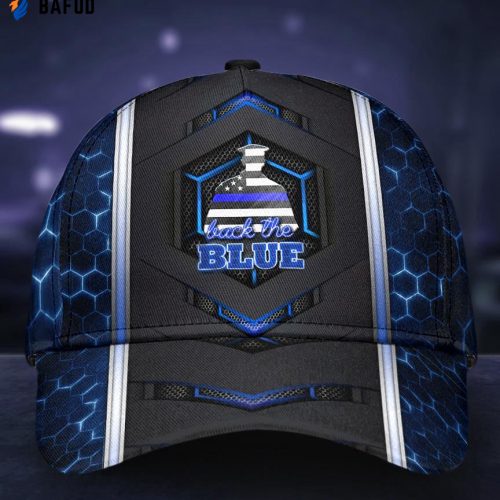 Back The Blue Neon All Over Print Classic Cap