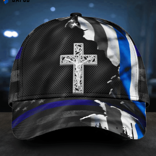 Blue Flag Jesus Classic Cap All Over Print
