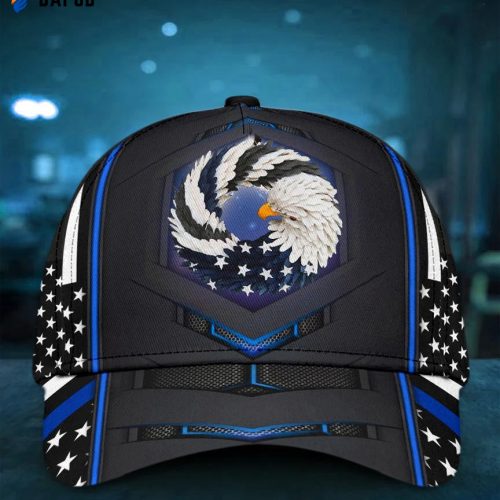 Blue God Bless America All Over Print Classic Cap