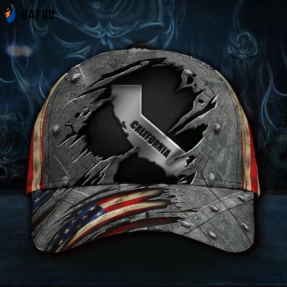 California Map Cap American Flag Vintage Hat Patriotic Honor State California Product Gifts Classic Cap California Map Cap American Flag Vintage Hat Patriotic Honor State California Product Gifts Classic Cap