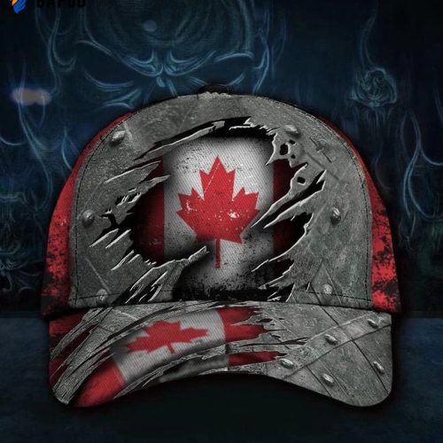 Canada Flag Hat 3D Printed Vintage Classic Cap Patriotic Canada Classic Cap Men Gift