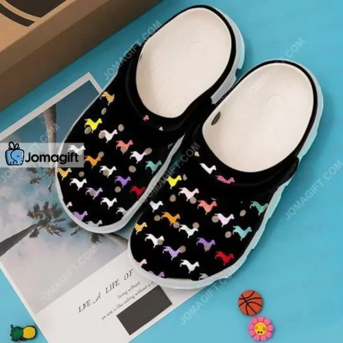 Colorful Dachshund Clogs Shoes