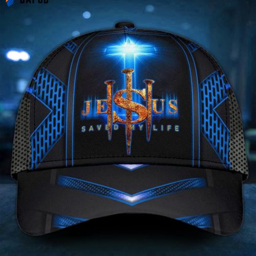 Jesus Cross Blue Saved My Life Classic Cap All Over Print