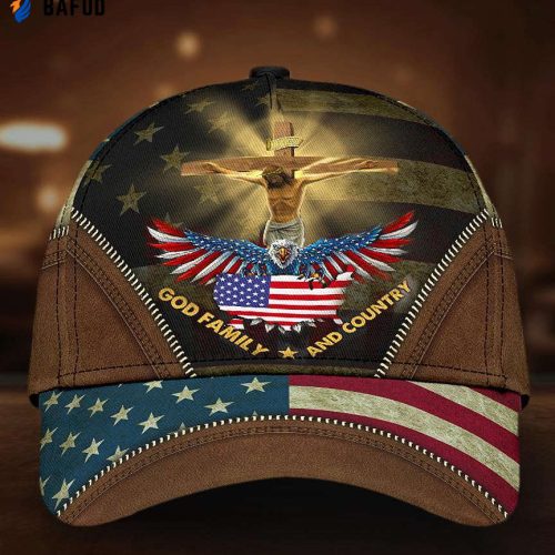 Jesus, God, Family And Country Classic Cap All Over Print