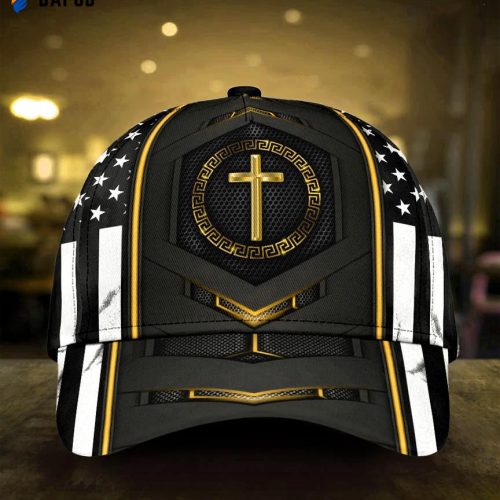 Jesus Gold Flag Carbon Classic Cap All Over Print