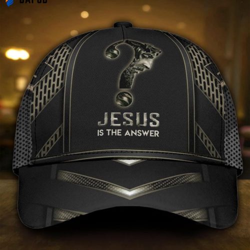 Father’s Day Veteran Classic Cap, Gift Idea For Dad Jesus Is The Answer Classic Cap All Over Print