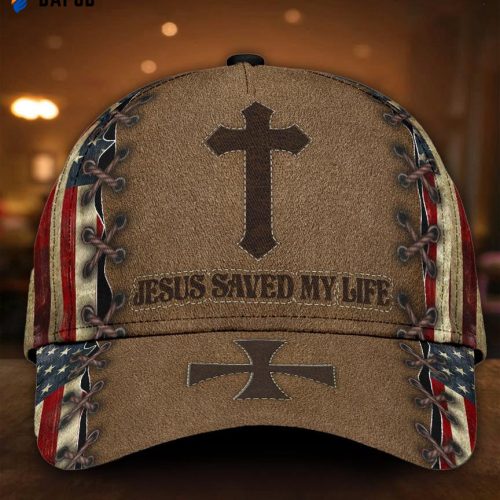 Jesus Save My Life Us Flag Classic Cap All Over Print