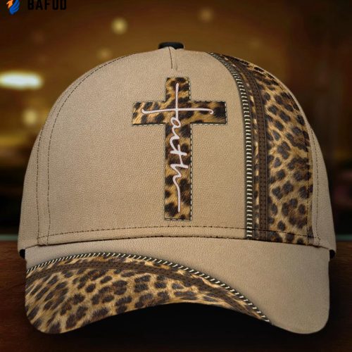 Leopard Faith Jesus Cross Classic Cap All Over Print