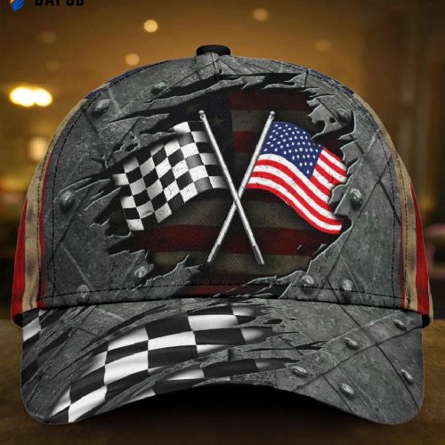 Love American Racing Crack Pattern All Over Print Classic Cap