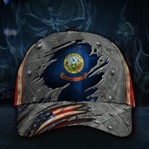 Ohio State Flag Hat 3D Printed American Flag Cap Ohio State Vintage Hat Patriotic For Him Idea Classic Cap