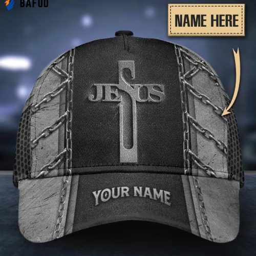 Personalized Jesus Cross Classic Cap Personalized Name All Over Print