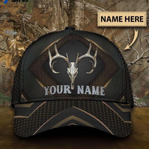 Personalized Skull Deer Hunter Carbon Classic Cap