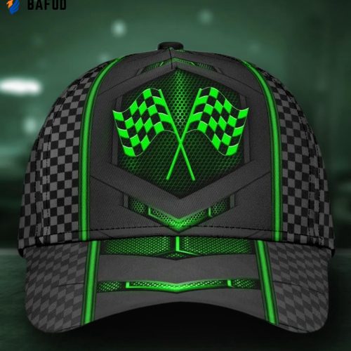 Racing Neon Carbon Pattern All Over Print Classic Cap