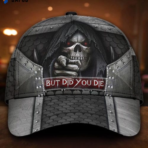 Jesus, God, Family And Country Classic Cap All Over Print Skull But Did You Die Classic Cap