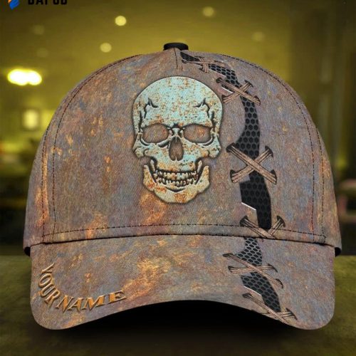 Golf New Hampshire Flag Hat Patriotic Classic Cap Best Gifts For Golf Lovers Skull Gifts Skull Classic Cap Personalized Name