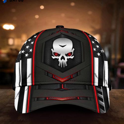 Skull Gifts Skull Red Flag Carbon Classic Cap