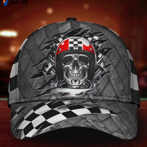 Personalized Skull American Crack Classic Cap Skull Racing Crack Pattern All Over Print Classic Cap