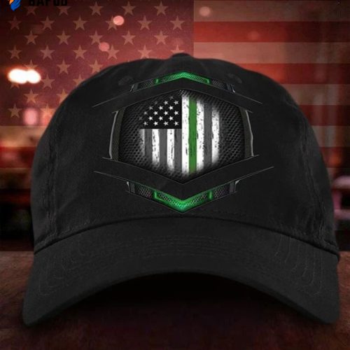 Thin Green Line US Flag Hat Old Retro American Flag Classic Cap Proud Veteran Gift For Father Thin Green Line US Flag Hat Old Retro American Flag Classic Cap Proud Veteran Gift For Father