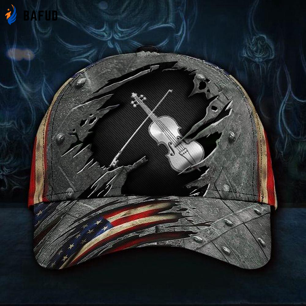 Violin Inside American Flag Hat Vintage Honor Violinist Violin Gift Ideas For Teacher Classic Cap Violin Inside American Flag Hat Vintage Honor Violinist Violin Gift Ideas For Teacher Classic Cap