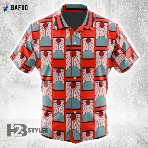 2024Hanafuda Earrings Demon Slayer Anime Manga Vintage Retro All Over Printed Hawaiian Shirt Size S - 5XL