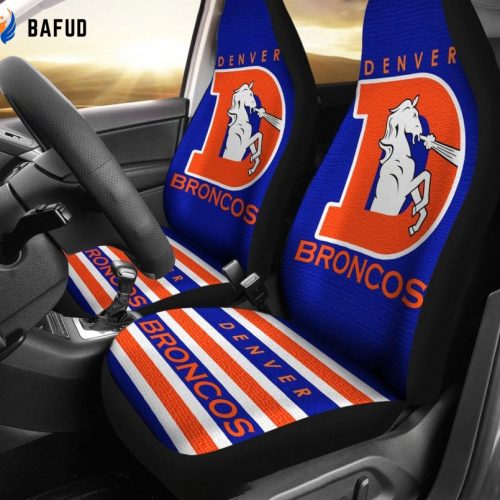 Denver Broncos 1g Car Seat Covers for Fan Gifts G95