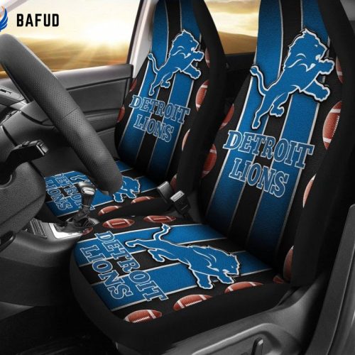 Detroit Lions 1 Car Seat Covers for Fan Gifts G95