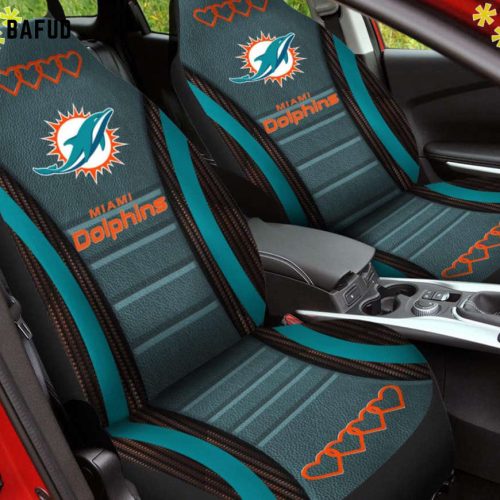 New Orleans Saints Car Seat Covers for Fan Gifts G95 Miami Dolphins 06 Car Seat Covers for Fan Gifts G95