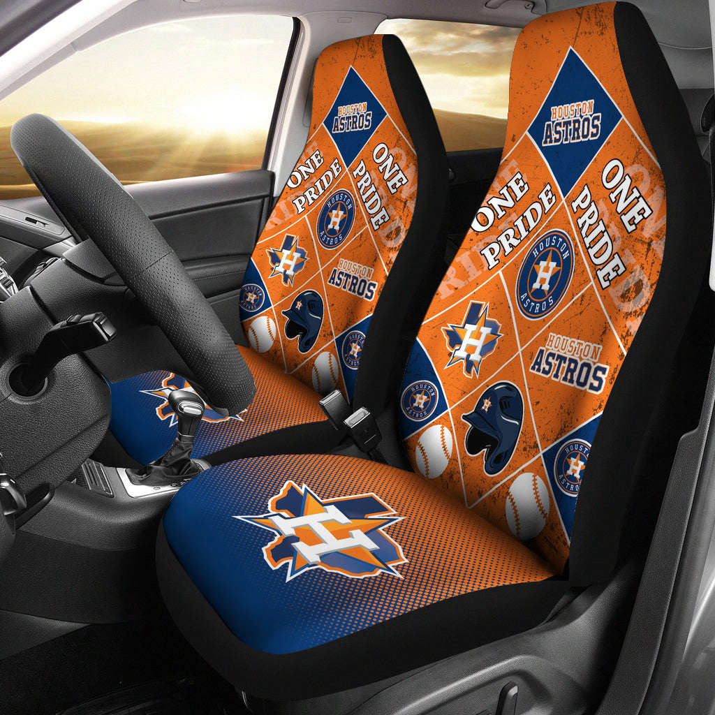 Show Your Astros Pride with MLB Houston Car Seat Covers – Perfect Fan Gift!