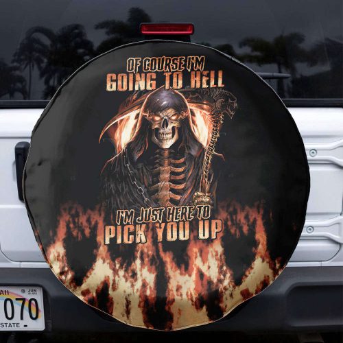 Of Course I’m Going To Hell Reaper Spare Tire Cover