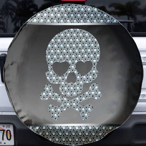 Skull Diamond Spare Tire Cover