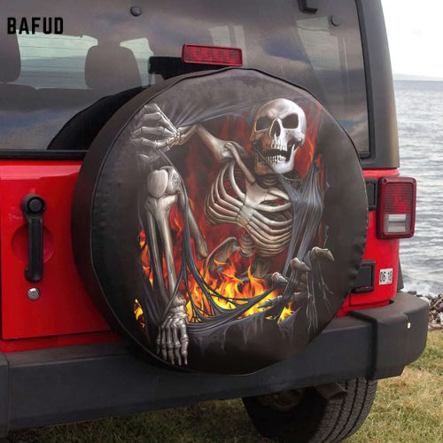 Lilo And Stitch Hawaiian Shirt Summer Pattern Beach Lovers Gift Skull Torn Spare Tire Cover