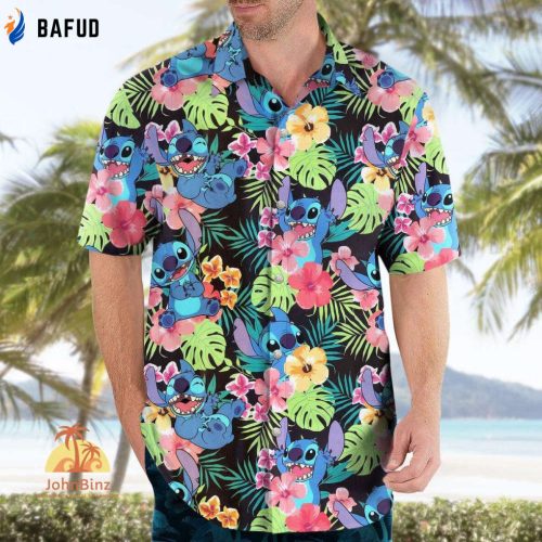 Stitch Hawaiian Shirt, Stitch Hawaii Shirt, Stitch Button Up Shirt, Disney Stitch Shirt, Stitch Movie Shirt, Aloha Shirts Men