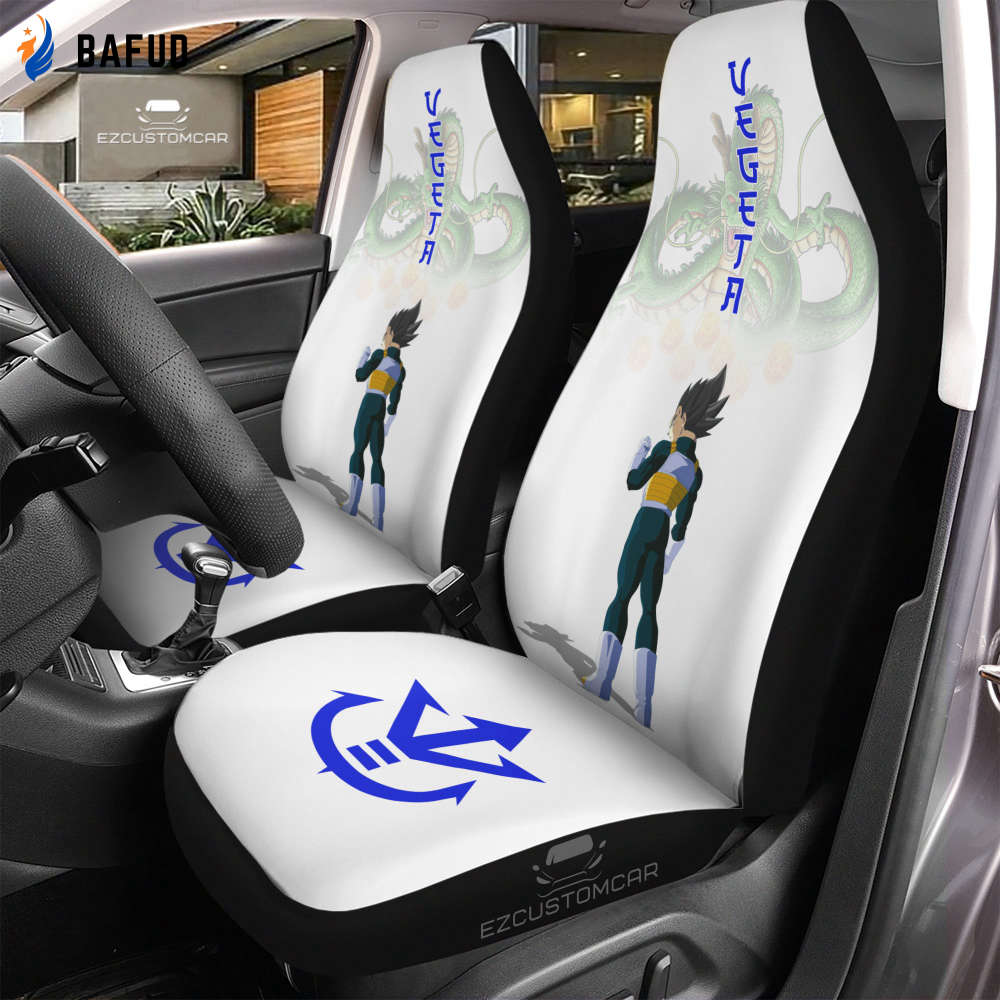 Vegeta Car Seat Covers For Fan Gifts Custom for Dragon Ball Anime Car Decor Vegeta Car Seat Covers For Fan Gifts Custom for Dragon Ball Anime Car Decor