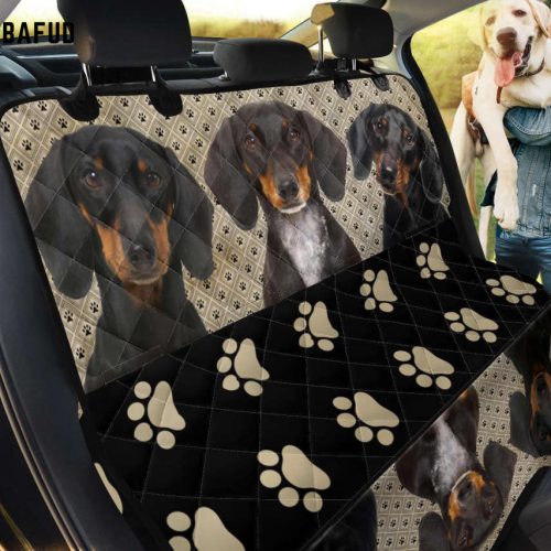 Dachshund Pet Dog Seat Covers For Fan Gifts For Car