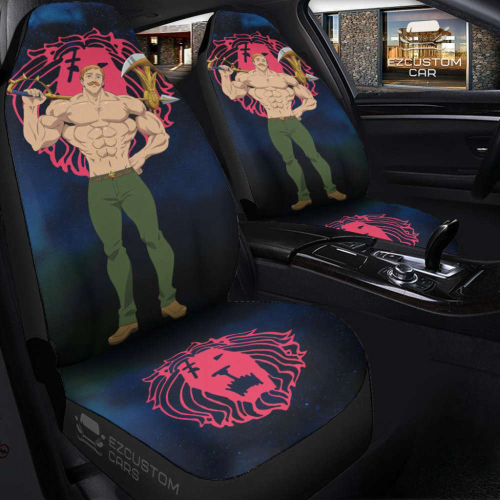 Escanor 7 Deadly Sins Stylish Anime Car Seat Covers For Fan Gifts