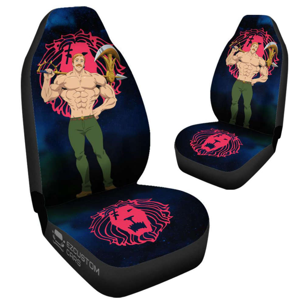 Escanor 7 Deadly Sins Stylish Anime Car Seat Covers For Fan Gifts