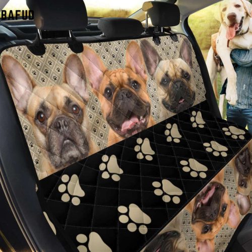 French Bulldog Pet Dog Seat Covers For Fan Gifts For Car