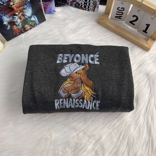Beyoncé Renaissance Embroidered Crewneck T-Shirt, Sweatshirt for Men Women Shirt, Gift for Men Women