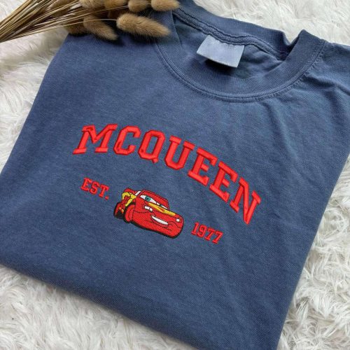 Cars Mcqueen Embroidered Comfort Colors Tee I Am Speed Shirt Cars Crewneck Sweater – Perfect Gift For Him Birthday! ECT003 Cars Mcqueen Embroidered Comfort Colors Tee I Am Speed Shirt Cars Crewneck Sweater – Perfect Gift For Him Birthday! ECT003