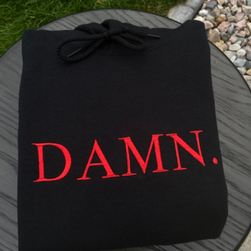 DAMN Kendrick Lamar Personalizable Embroidered Crewneck T-Shirt, Sweatshirt for Men Women Shirt, Gift for Men Women