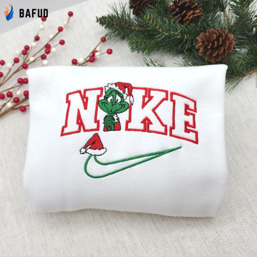 Embroidered Crewneck T-Shirt, Sweatshirt for Men Women Grinches Christmas Sweatshirt, Gift for Men Women