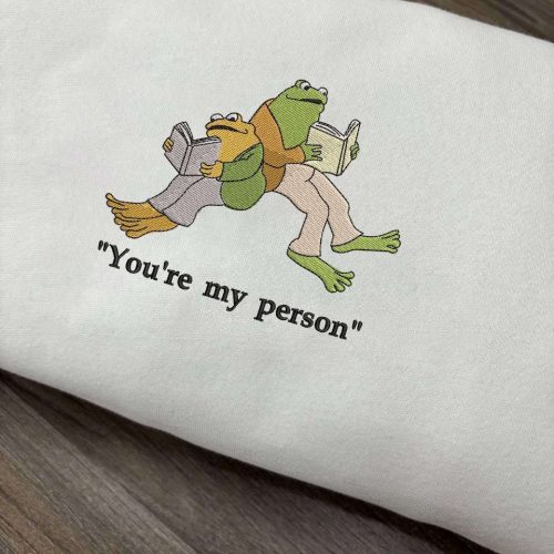 Frog and Toad Vintage Embroidered Sweatshirt: Retro Bookworm Gift For Her Classic Retro Frog Shirt Frog and Toad Vintage Embroidered Sweatshirt: Retro Bookworm Gift For Her Classic Retro Frog Shirt